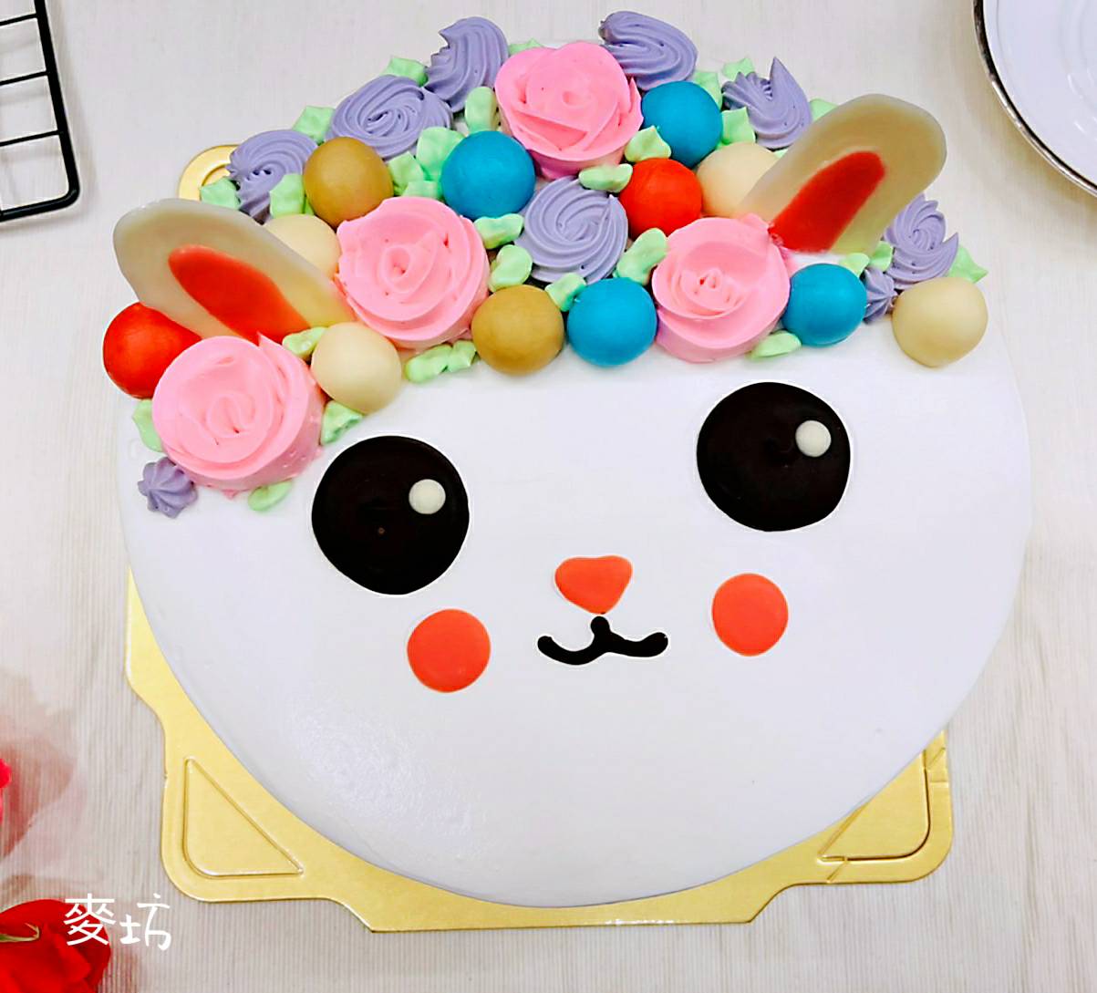 兔子生日蛋糕图片